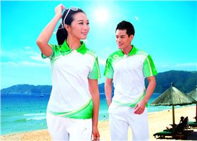 门徒娱乐蓝色运动T恤模特展示