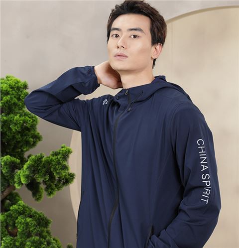 新款休闲门徒娱乐运动风衣外套定做厂家26665_26666