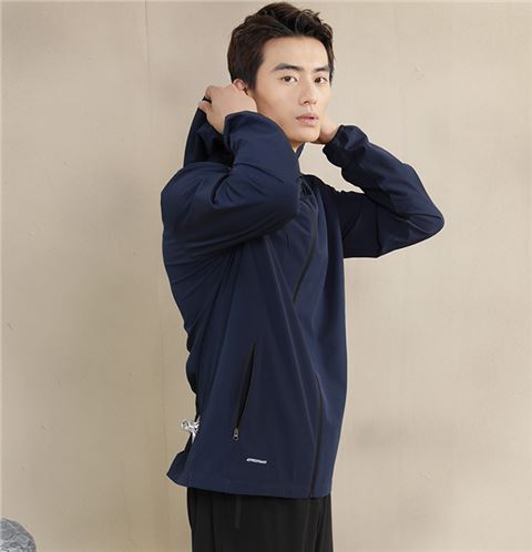 新款休闲门徒娱乐运动风衣外套定做厂家26665_26666
