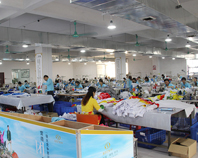 门徒娱乐服装定做生产车间